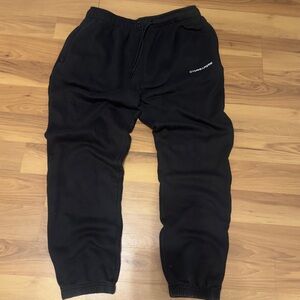 Gymreapers Black Sweatpants Drawstring with Branded Aglets